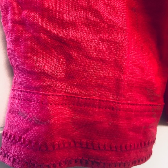 European designer blouse Rich raspberry colour - Picture 4 of 5